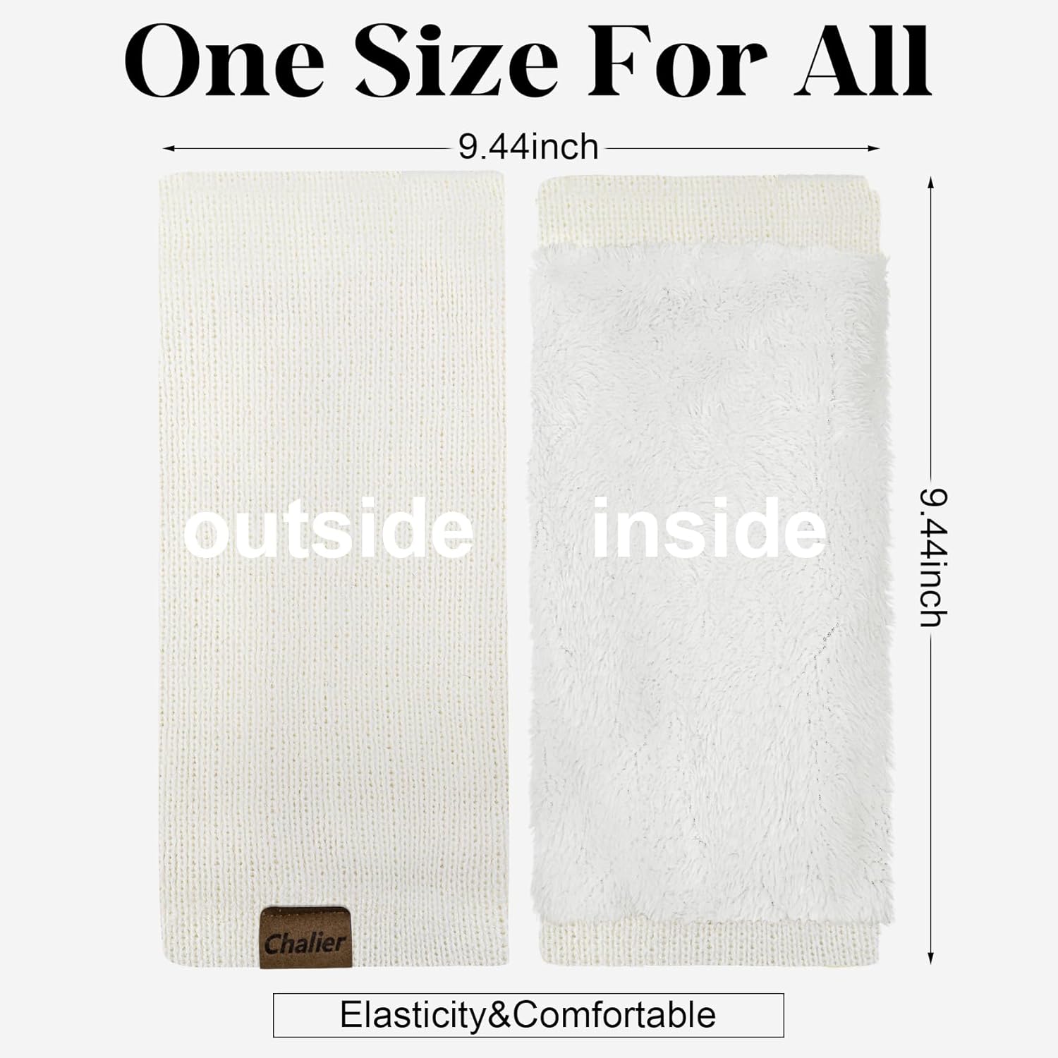 Chalier 3 Pack Neck Warmer for Women Cold Weather Knit Winter Scarf Thick Infinity Neck Gaiter for Men Women - Image 4