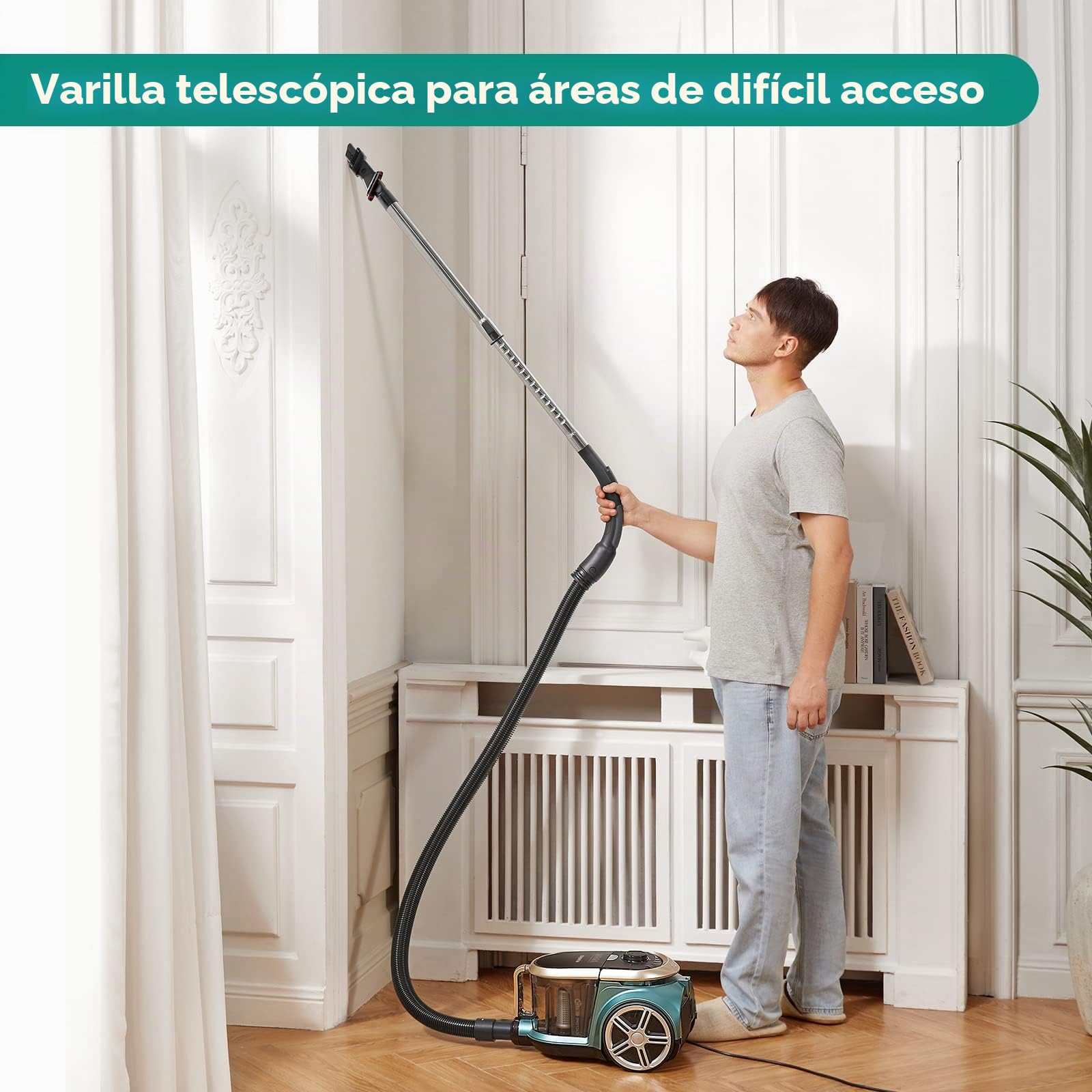 EUREKA Apollo Aspiradora sin Bolsa Verde 240W 2.2L 72 Decibelios