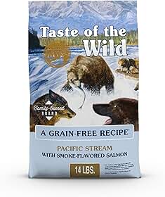 Taste of The Wild Pacific Stream Grain-Free Dry Dog Food With Smoke-Flavored Salmon 14lb