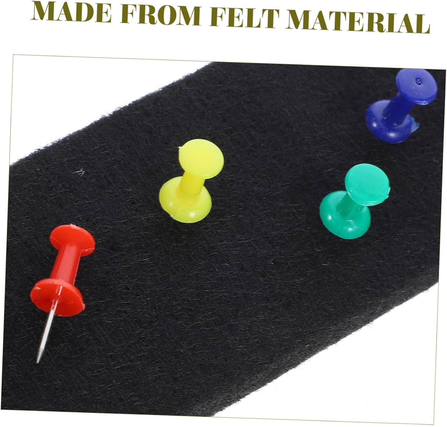 jojofuny 40pcs Self-Adhesive Felt Bulletin Board Strips Felt Board for Notes Photos and Schedules Easy to Install Message Decor No Wall Damage for Home and Classroom