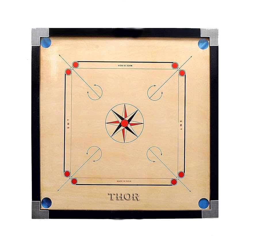 Amazon.com: Classic Carrom Board Black Wood for Tournament