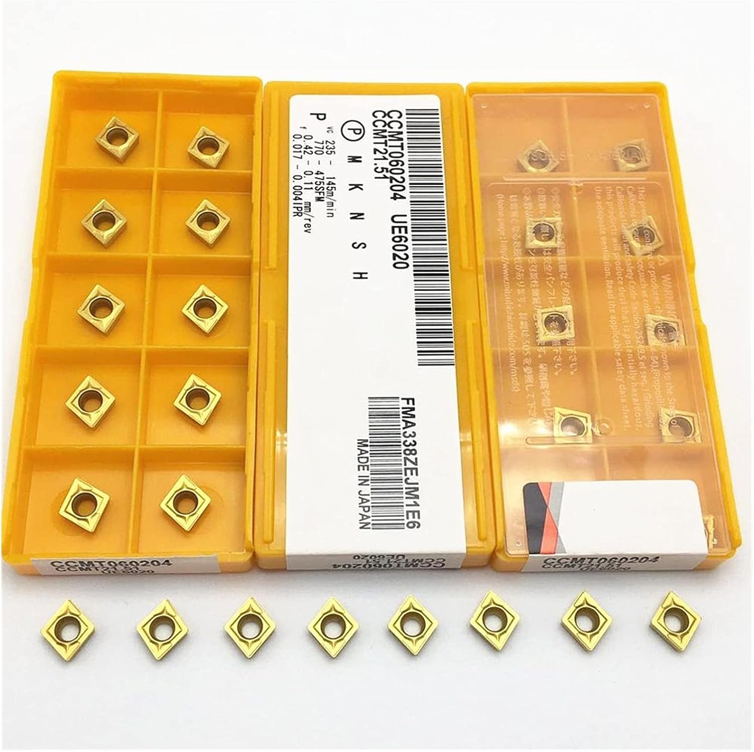 Surface Milling Cutter 10 Pieces Of Milling Inserts CCMT060204 VP15TF UE6020 Metal Turning Tools, External Turning Tools, CNC Tools, CCMT 060204 Carbide Inserts