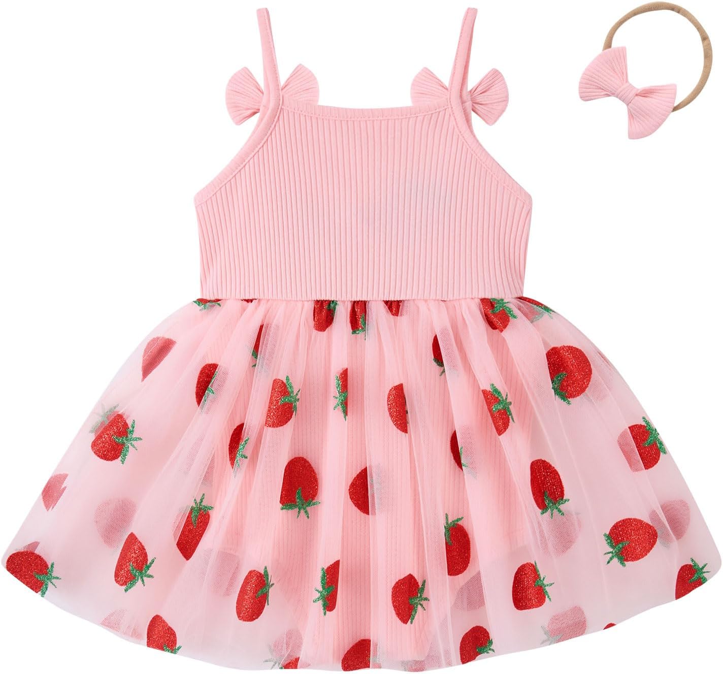 Vieille Baby Girl 1st Birthday Clothes One Year Old Romper Tutu Dress Sleeveless Bodysuit Cake Smash Outfits