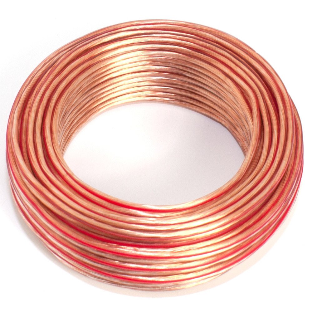 Speaker Cable 2 x 0.75 mm² Transparent CCA Audio Cable 10 m Cable