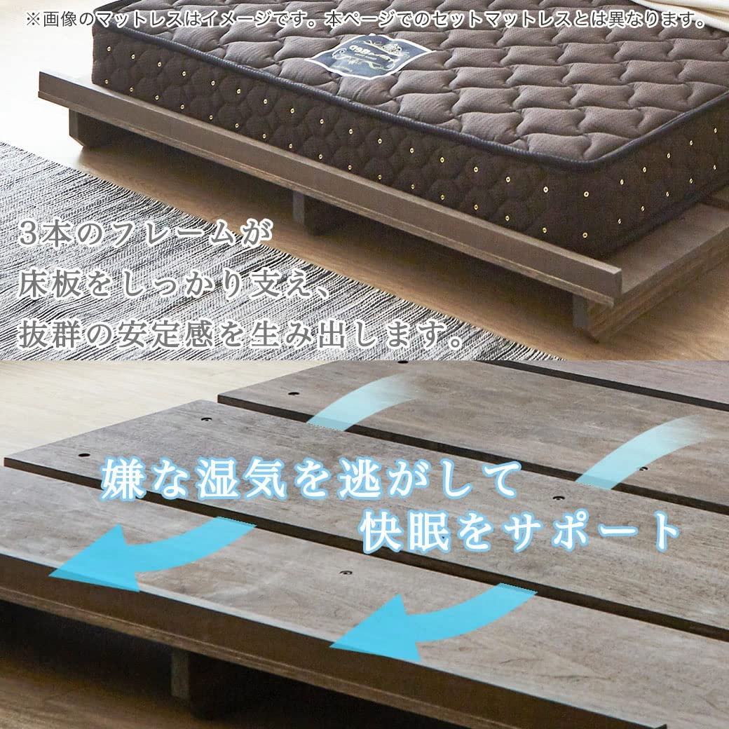 Amazon｜STACEY2 ステイシー2 ステージベッド セミダブル ベッド 木製 