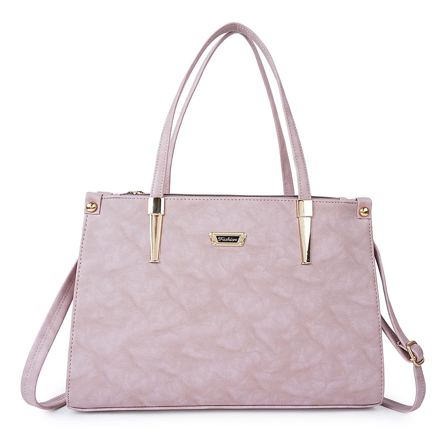 Lookout Fashion Faux Leather Satchel Bag for Women, Pink, Top Zip Closure, Adjustable Shoulder Strap (B0CYXHYXRG) Amazon Price History, Amazon Price Tracker