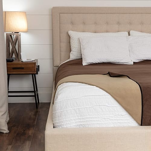 Miniatura 6 de Manta impermeable para cama o sofá, suave y a prueba de fugas, impermeable, resistente al agua y a las manchas, fácil de limpiar, manta para adultos