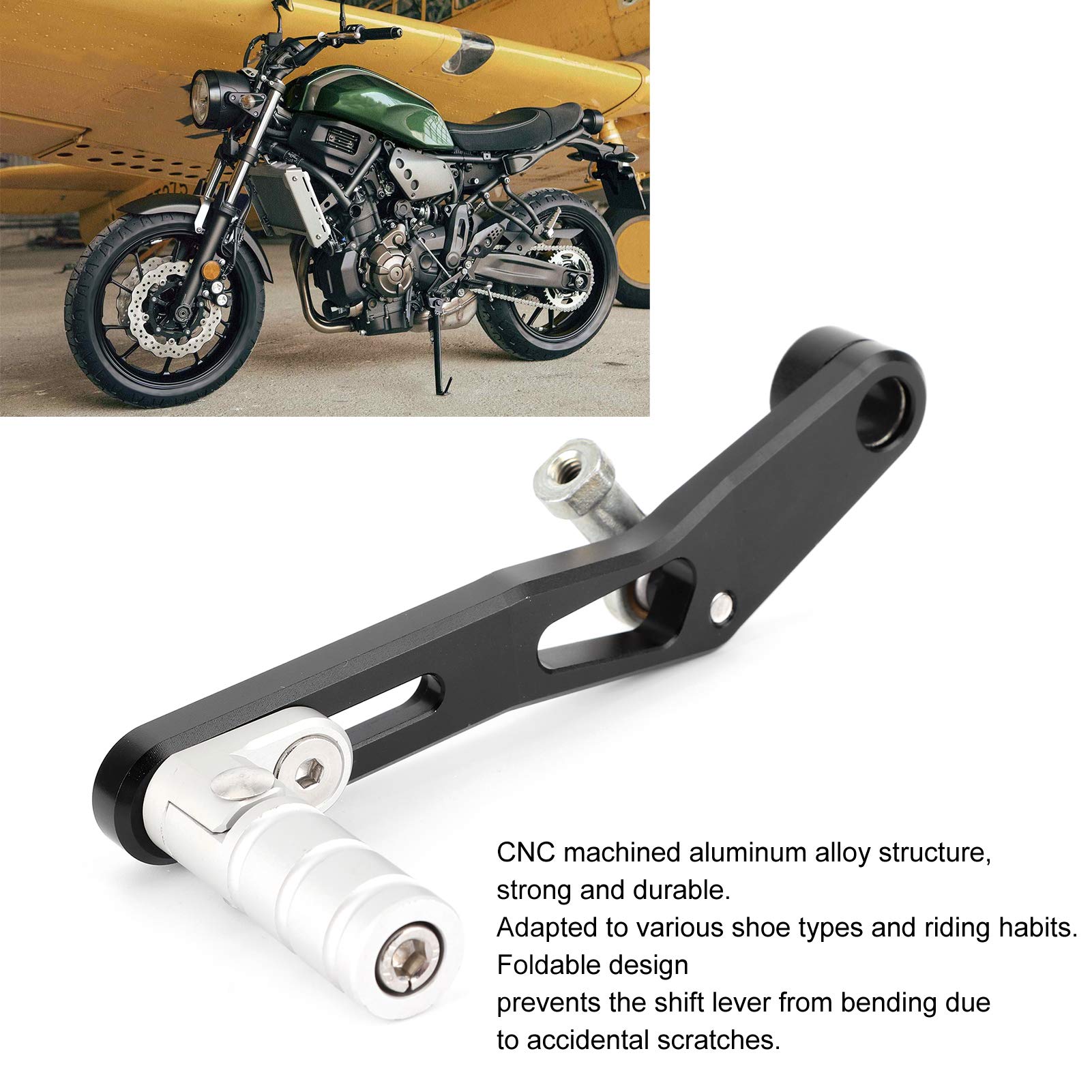 KIMISS Schalthebel, Motorrad Schalthebel Schaltpedal Ersatz Passend für MT-07 / FZ-07 / XSR 700 / MT-07