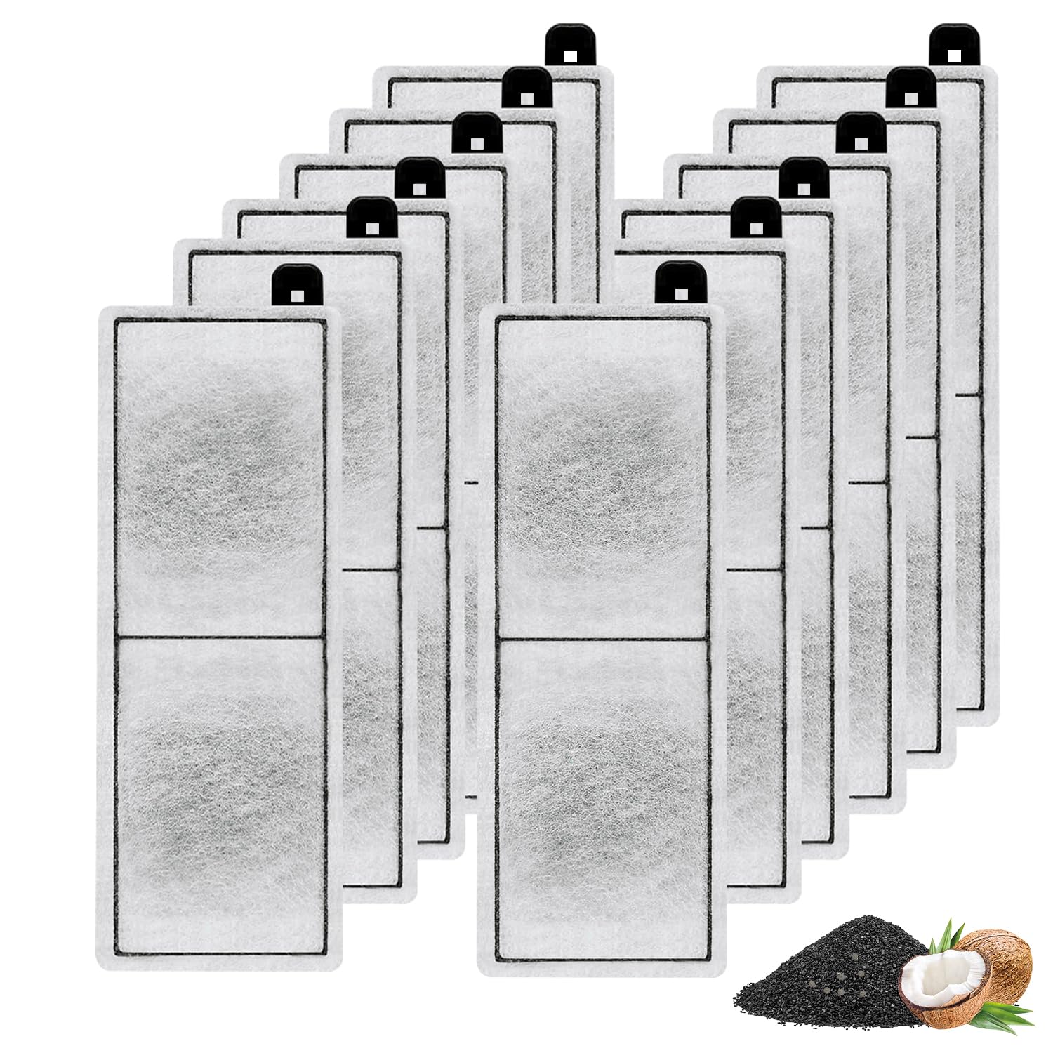 Yoolight 12 Pack RF-L Large Retreat Filter Cartridges Compatible with Aquarium,Remplacement Aquarium Carbon Cartridge