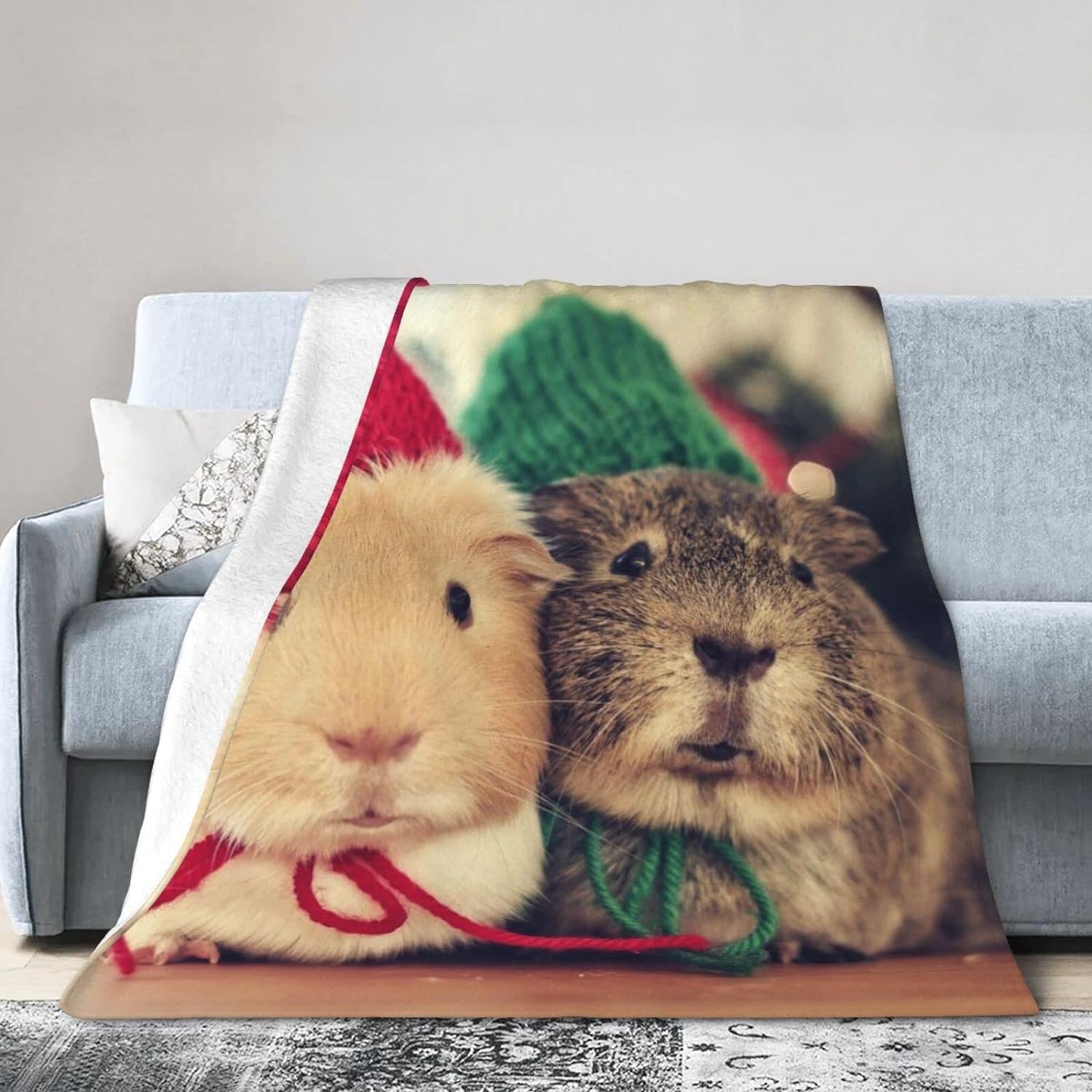 Couverture Chaude Cochon d'Inde F202 Contre le Froid du Lit