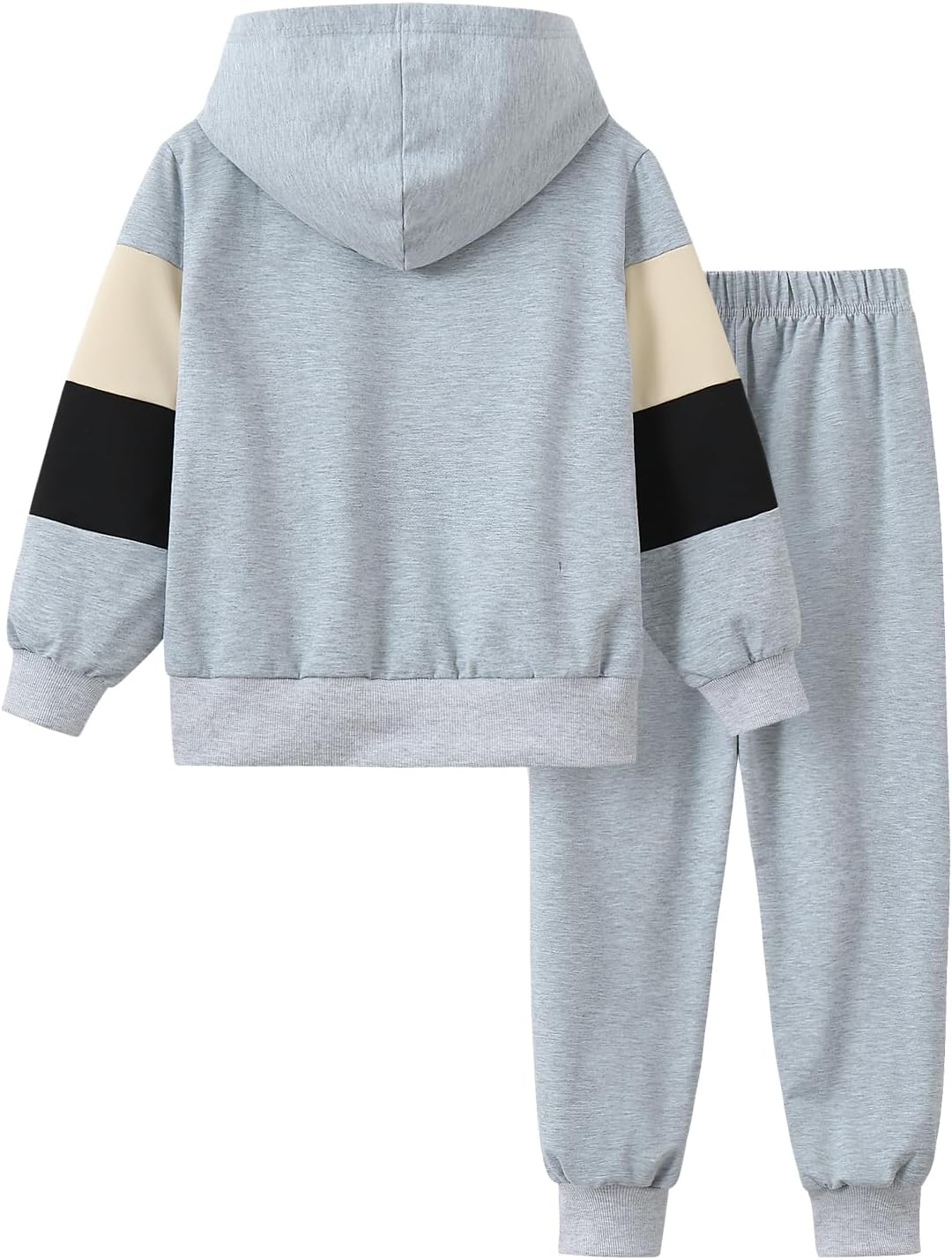 Boys 2 Piece Color Block Hoodie Shirt Jogger Pants Set 7-16Y
