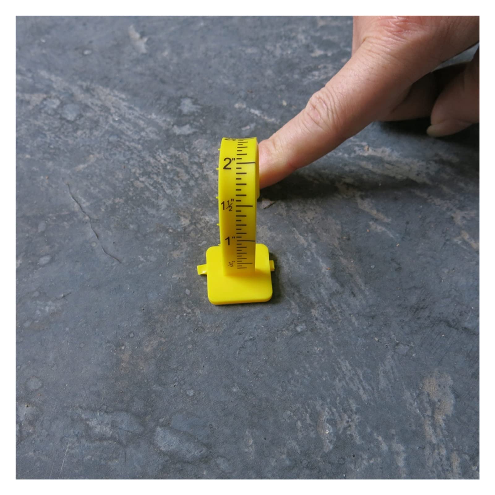 yaoqijie Pioli di livellamento del Pavimento Giallo da 4 Pollici for misurazione del Cemento versato Pins Auto Livellamento 50 Pack Lasting