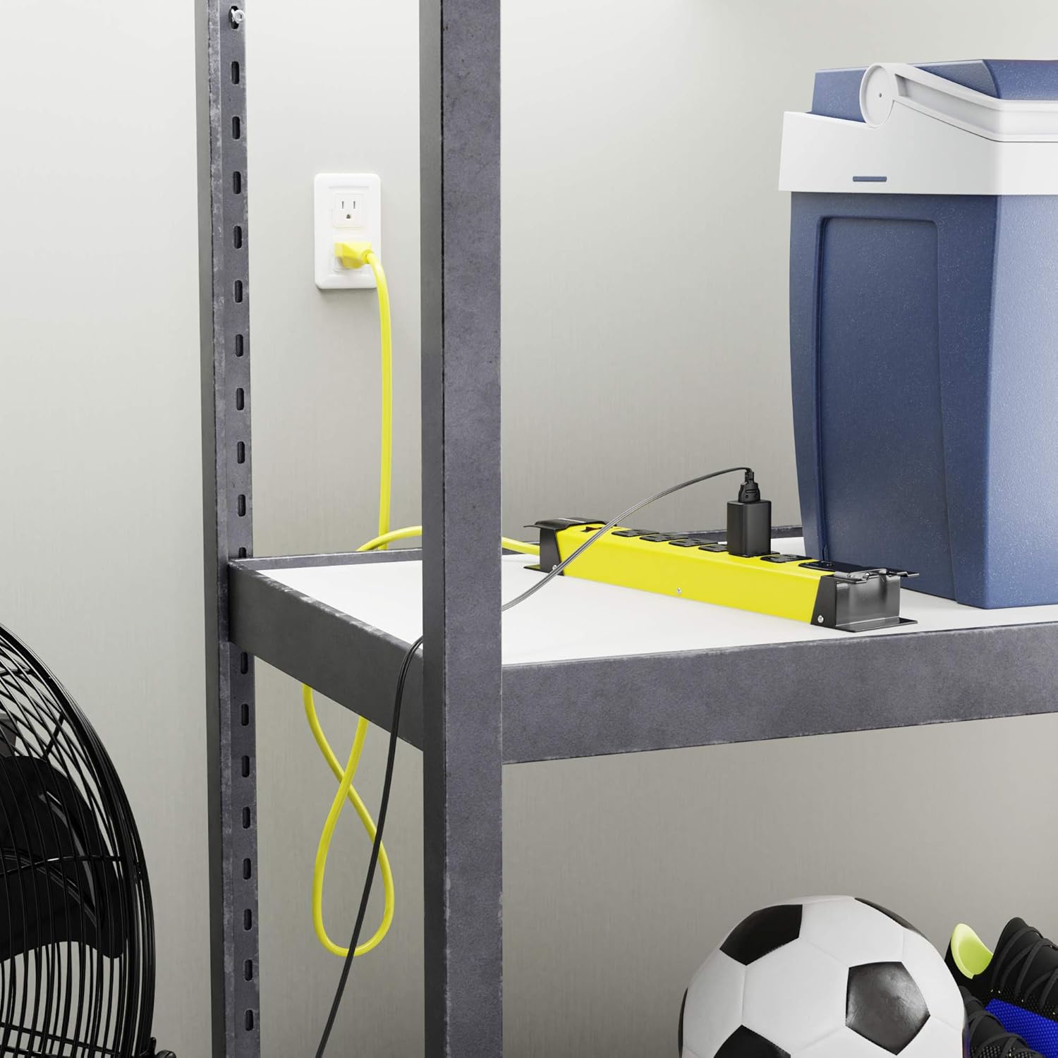 Review AmazonCommercial Heavy Duty Metal Surge Protector Power Strip, 6 PACK, Yellow New Deal AmazonCommercial Heavy Duty Metal Surge Protector Power Strip, 6 PACK, Yellow