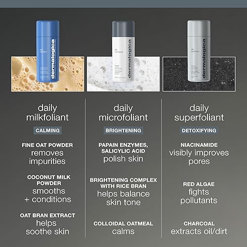 Miniatura 4 de Dermalogica Daily Milkfoliant Face Scrub Powder  Exfoliante vegano calmante que pule la piel con AHAS y BHAS