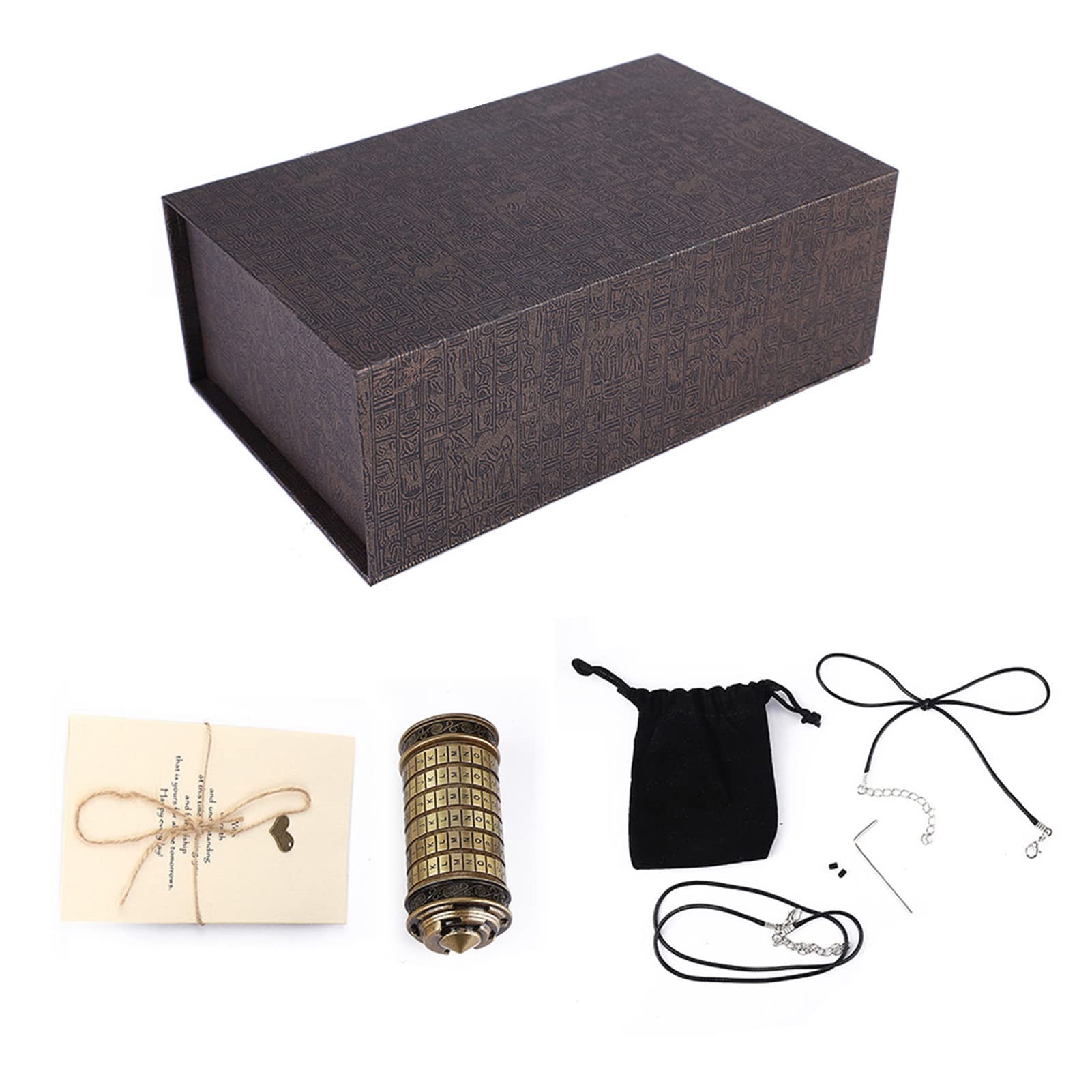 Candado con código de letra con contraseña, regalo romántico con anillo, diseño clásico para propuesta de compromiso, caja de bloqueo de metal premium para notas de joyería,