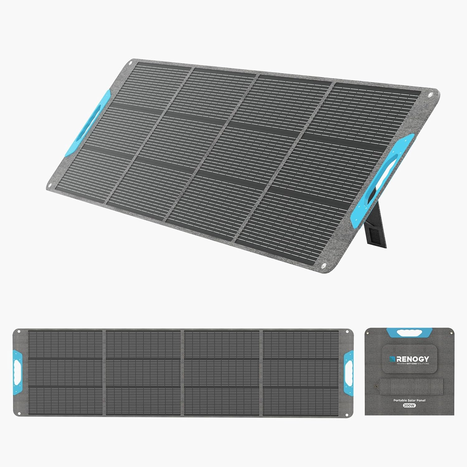 Renogy N-Typ Solarpanel Faltbar 200W, 25% Hoch-Effizienz Tragbares Solarmodul, I