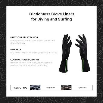 Wetsox Frictionless Wetsuit Glove Liners | Get In/Out Wetsuits and Accessories | Waterproof, Flexible, Lightweight