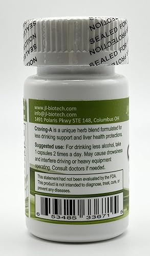 Miniatura 4 de Suplemento natural J&L para beber menos y salud hepática (30 cápsulas, suministro para 15 días)