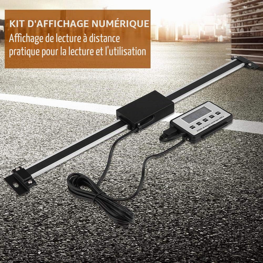 Kit de mesure avec lecture numérique, règle de mesure linéaire à distance LCD pour tours, capteurs de déplacement, 0-300 mm