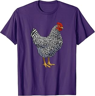 Barred Plymouth Rock Hen Chicken Lover T-Shirt