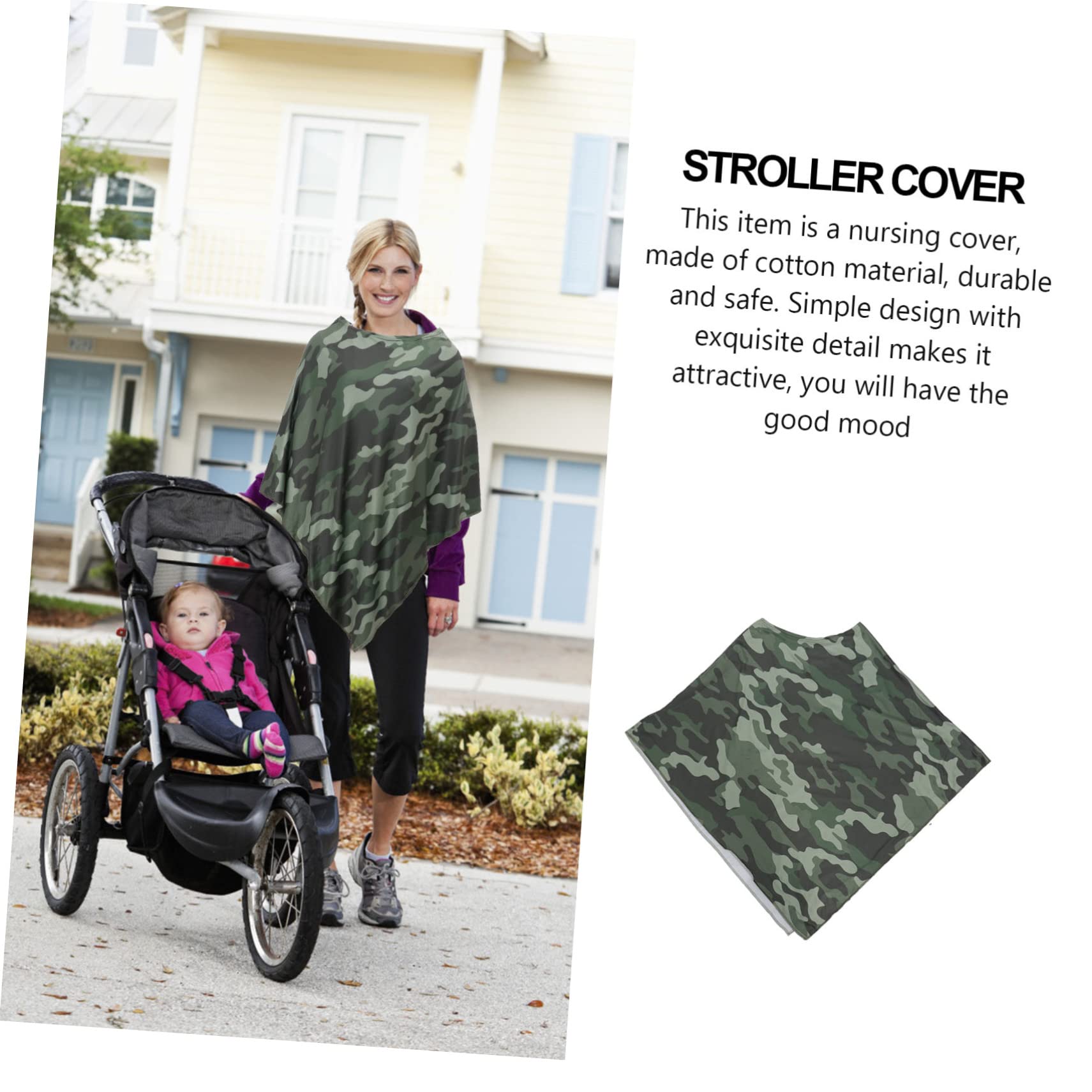ibasenice 3stücke Outdoor Still Und Wickeldecke Aus Atmungsaktive Bequeme Camouflage-stillschürze Für Unterwegs Und Reisen Für Stillende Mütter