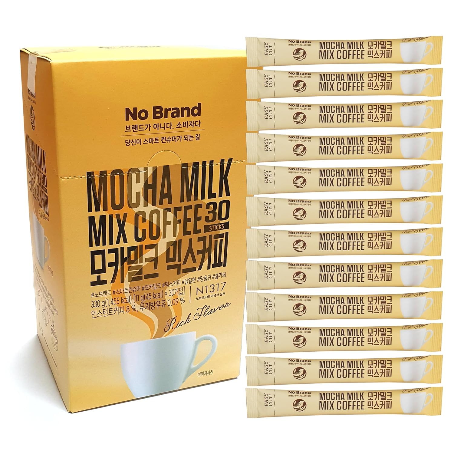 Amazon.com : LENITH Korean Mocha Milk Mix Coffee 30 Sticks Instant