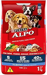 Ração Alpo Filhotes Carne Frango Cereais Vegetais E Leite 1Kg