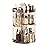360 Rotating Makeup Organizer with Lipstick Slots, DIY 8 Adjustable Height Spinning Skincare Organizers, Brush and Perfume Storage Carousel, Cosmetic Display Case for Vanity Bathroom Countertop