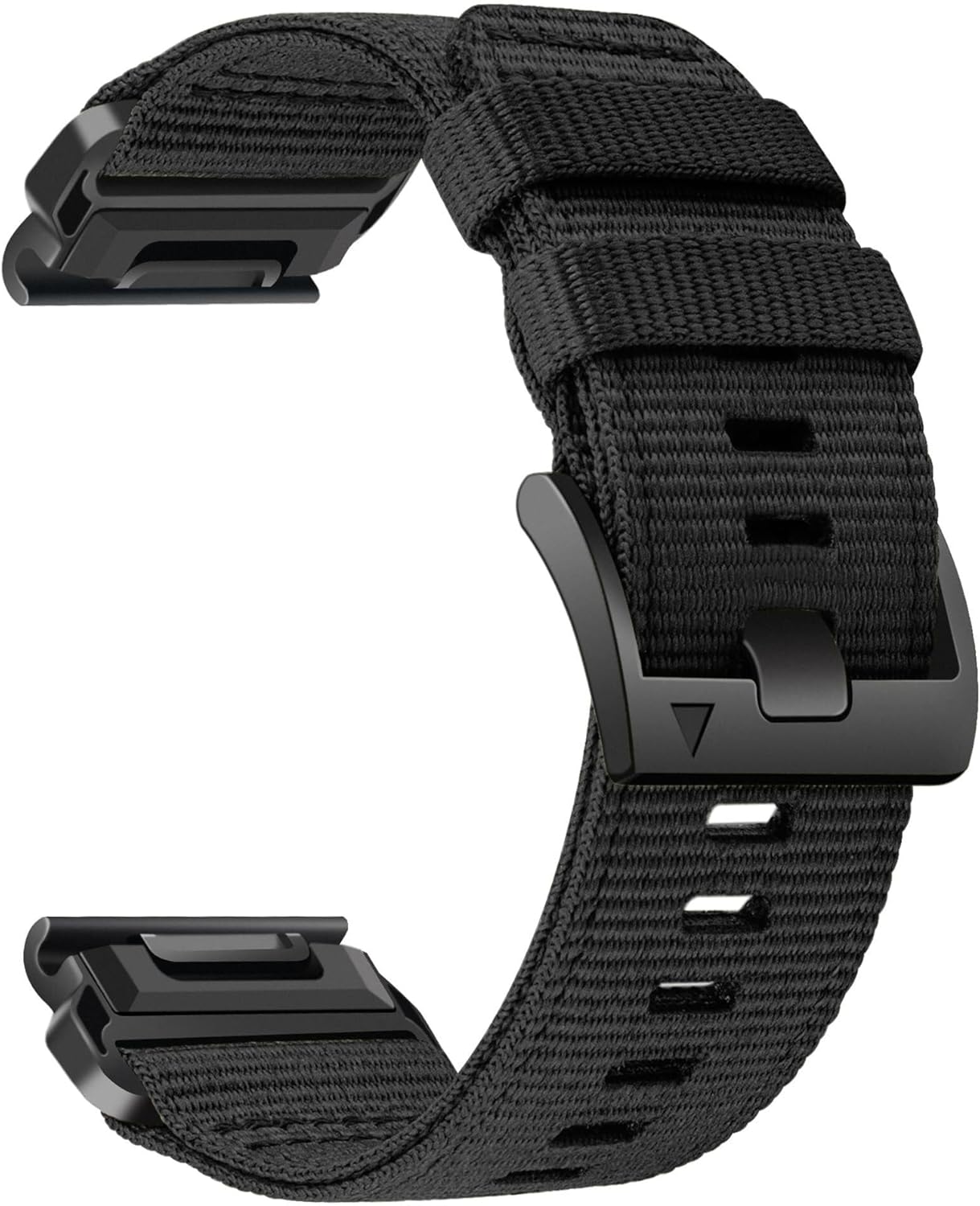 Nylon Watch Bands For Garmin Fenix 7X/6X/5X/Enduro 2, Quick Fit 26mm Adjustable Woven Nylon Sports Wrist Strap with Stainless Steel Clasp for Tactix 7 Pro