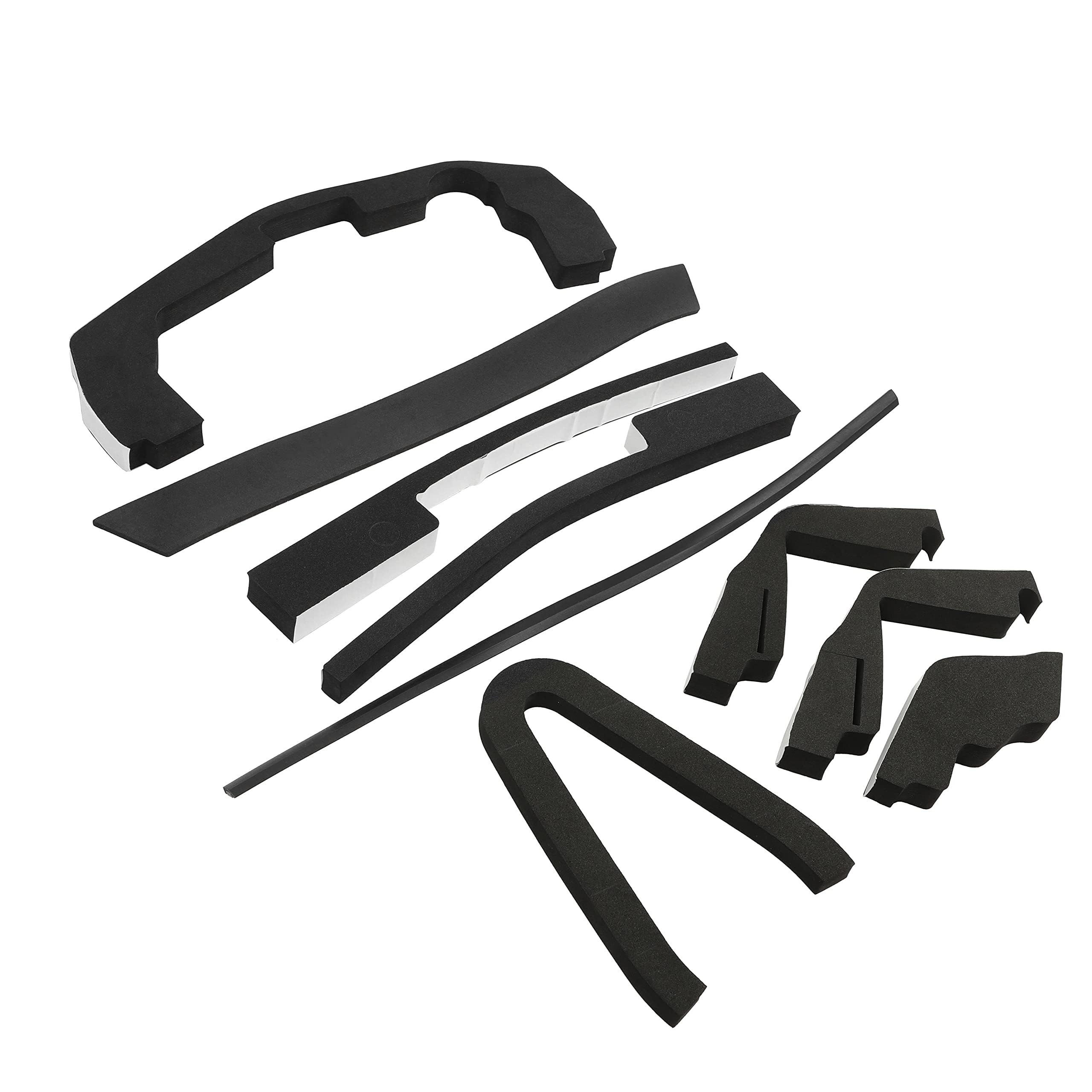 ECOTRIC Front Engine Hood Cover Foam Seal Kit Plastic Compatible with John deere 4500 4600 4700 Tractors Replacement for LVU10463 LVU10461 LVU10458