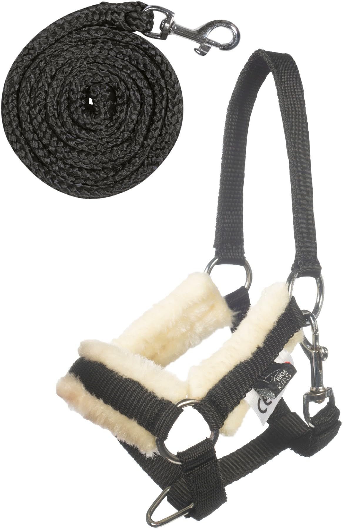HKM Hobby Horsing Head collar and lead rope Black One Size