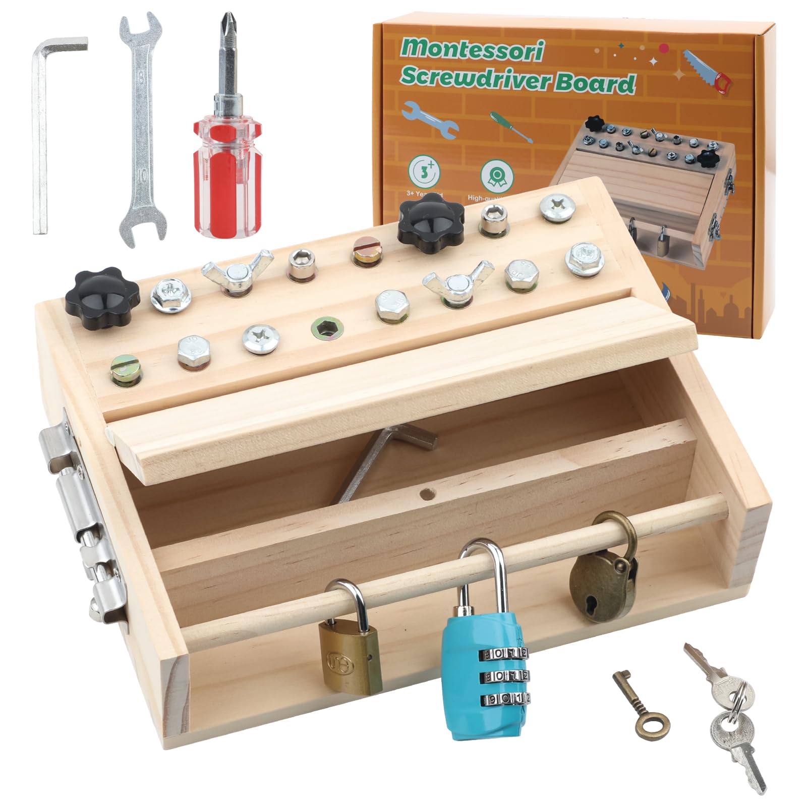 Wooden Montessori Toys for 4 5 6 Year Olds
