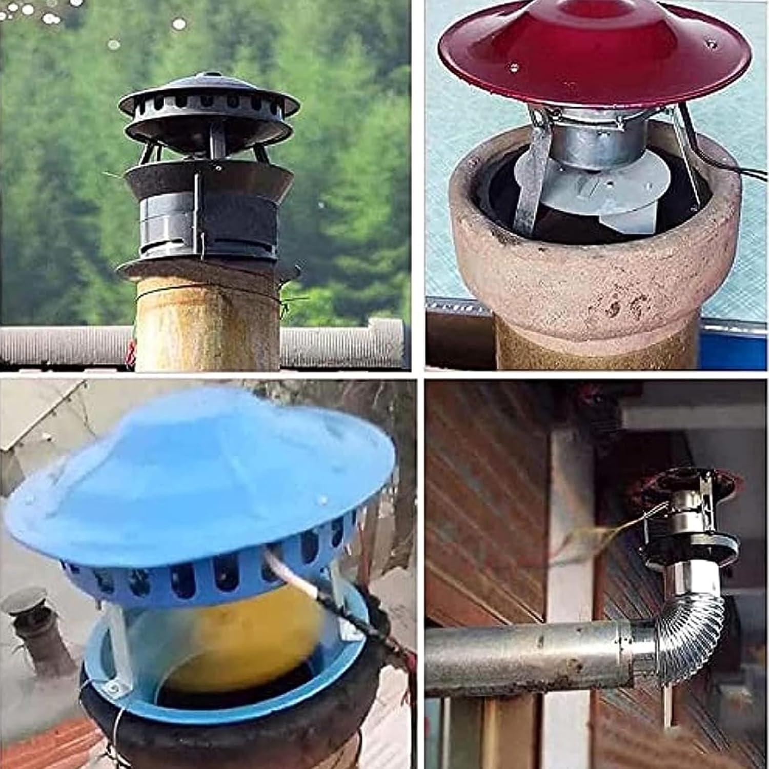 Exhaust Smoke Machine 100W Chimney Fan Extractor Blower Dust Chimney Induced Draft Fan Fireplace Exhaust Smoke Fan