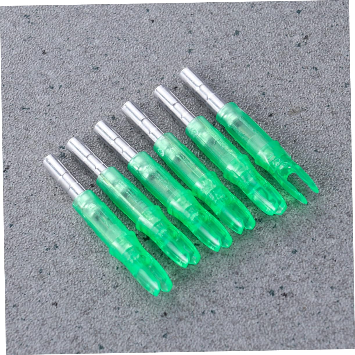 HANABASS 12 Sztuk Fit 62Mm Strzałka Wału Nock Łucznictwo Łuki Refleksyjne Ogon Akcesoria Polowanie Ogony Praktyka Ogon Strzały Strzelanie Ogon Blask Akcesoria Wał Ogon Połysk LED