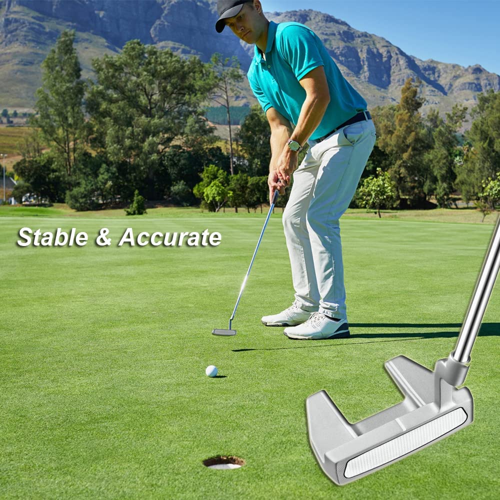 Mazel GS3 Putter de Golf pour Homme droitier 86,4 cm Putter de qualité supérieure avec Visage usiné CNC et Couvre-Club Inclus