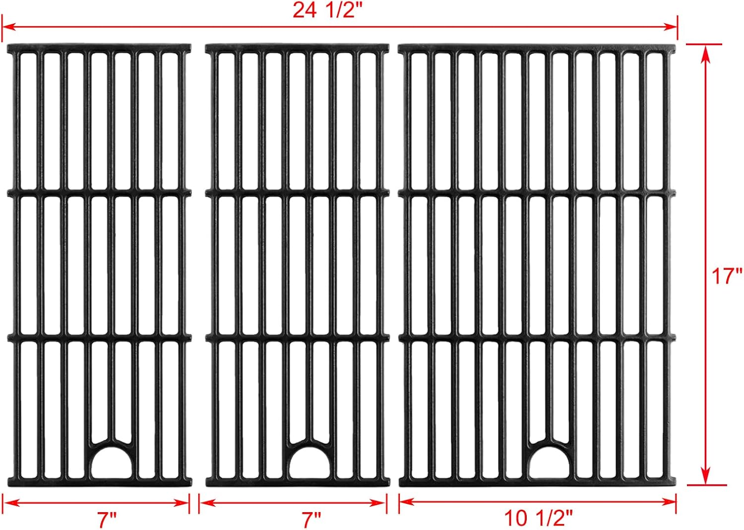 463365021 Grill Grates Replacement for Charbroil Performance 4 Burner Grill Replacement Parts 463351021 463350722 463352521 Cooking Grates Parts G426-0004-W1 G426-0005-W1 Replacement Grates