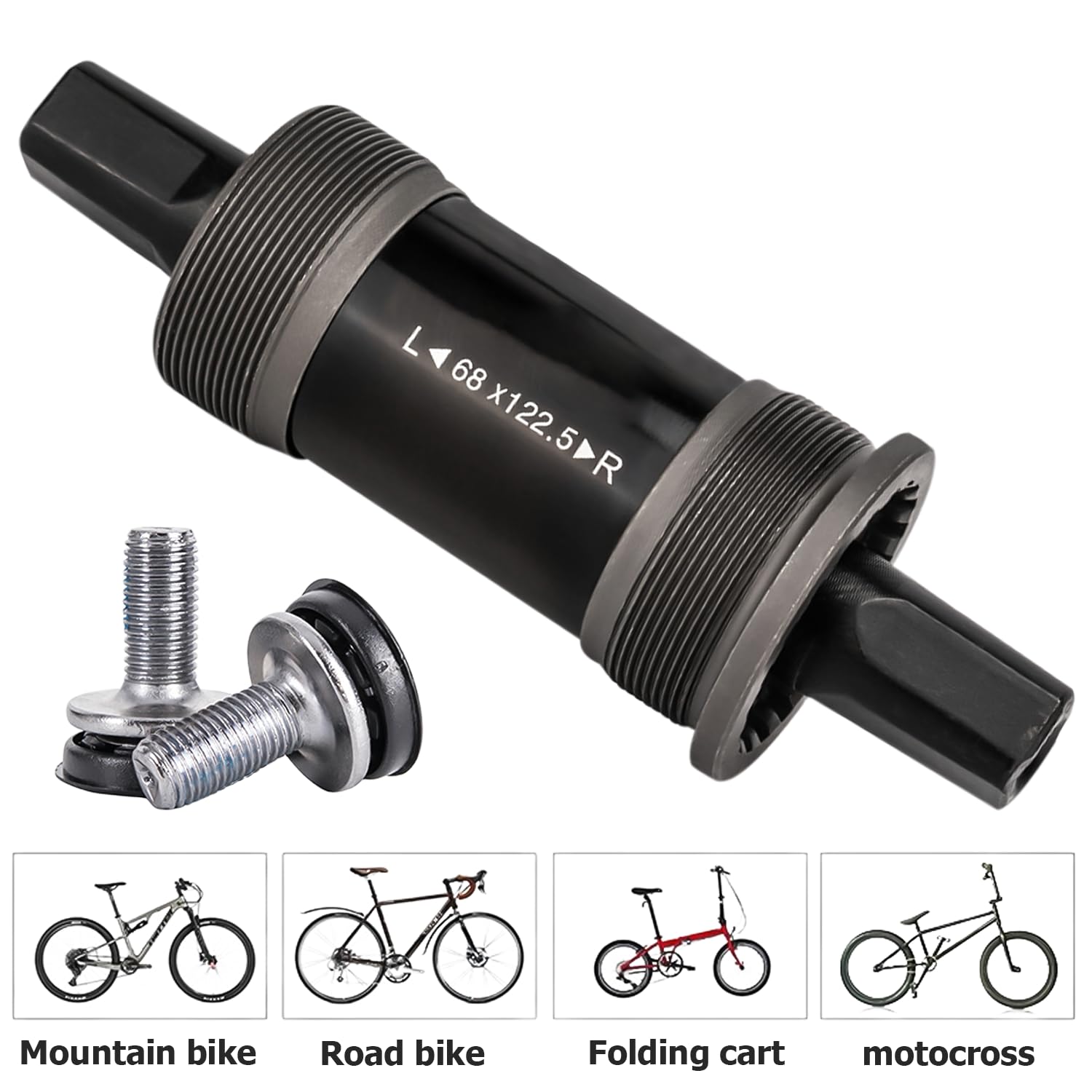 HOMURY Movimento Centrale Bici 68mm - Cuscinetto BSA Per MTB E Mountain Bike, 68x122.5mm - Foto 5