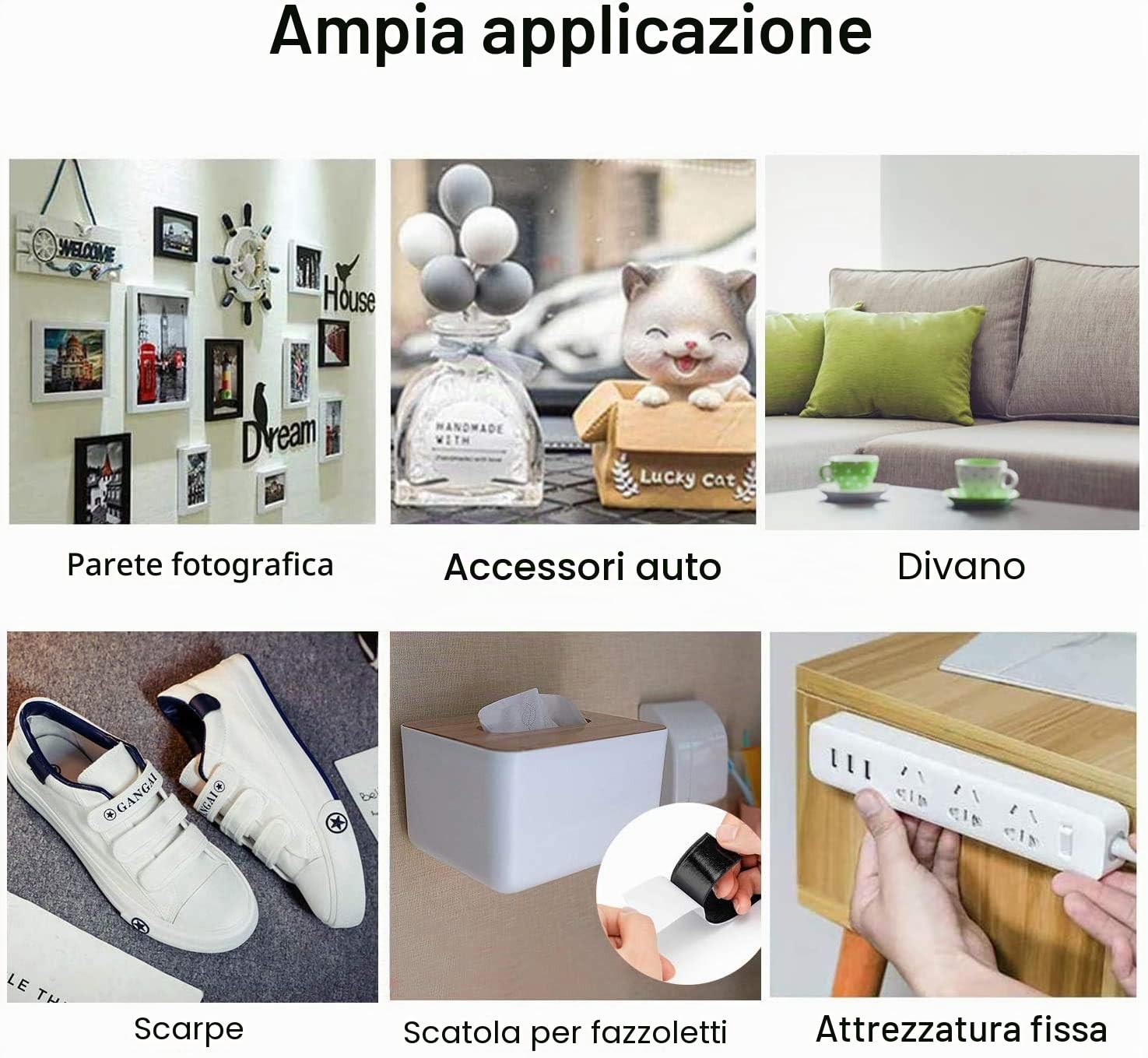 Nastro Adesivo Extra Forte Bifacciale, Sinwind Multifunzione Riutilizzabile Nastro Biadesivo, Nastro Adesivo per Zanzariere, Universale Magico Strisce nastro di fissaggio posterior