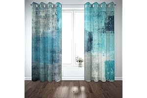 TOMWISH Window Curtains, Gorgeous Abstract Art for Your Home