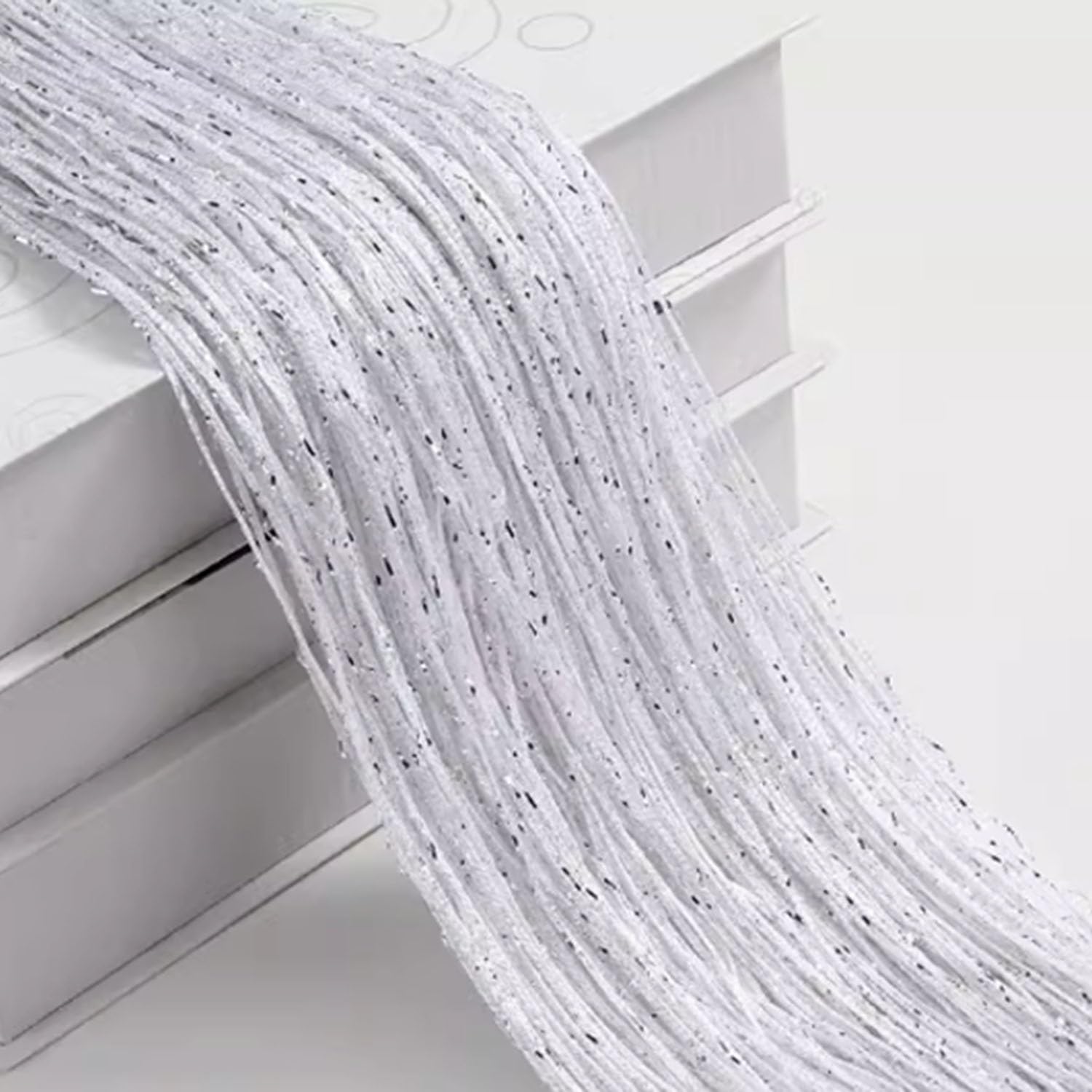 Cream Door String Curtain, Fringe Hippie Room Divider W:1m/3.3Ft 1.5M/2.9Ft H:2m/6.6Ft 2.9M/9.5Ft String Curtains For Doorways Bedroom Living Room(,1.5Mx2.9m/5X9.5ft)