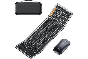 ProtoArc Foldable Travel Bluetooth Keyboard Mouse Combo