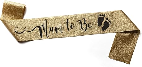 Echarpe Mum to Be Glitter Or pour Babyshower (Glitter Gold)