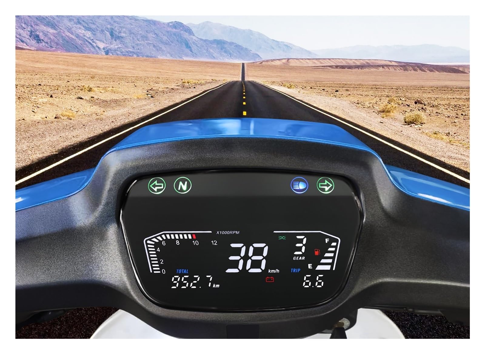 Velocímetro Digital para Demak EX90 Para | Pantalla de velocidad del tablero de instrumentos de la motocicleta MEDIDOR DIGITAL Tacómetro Odómetro para Demak EX90 Para