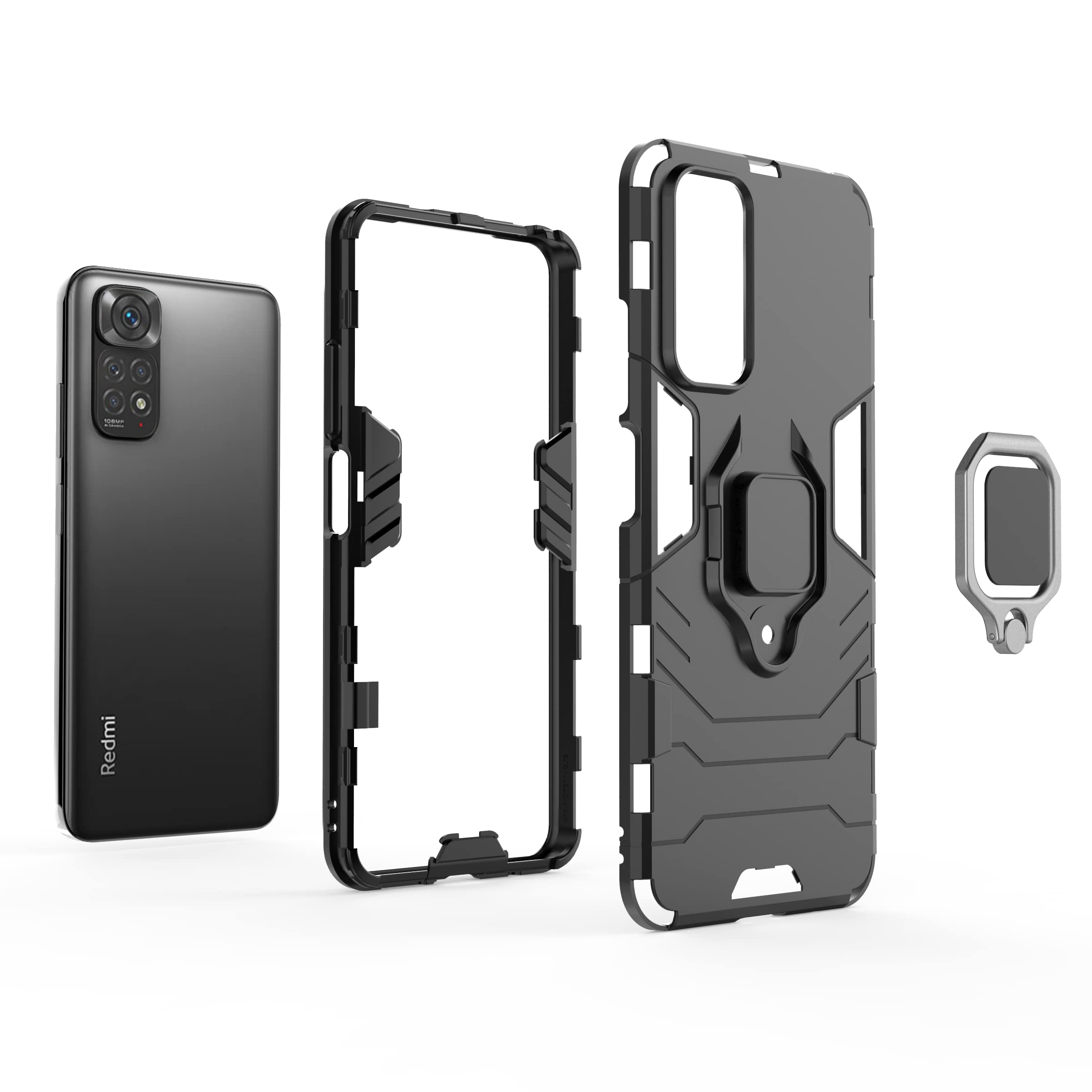 Amazon.co.jp: For Xiaomi Redmi Note 11 ケース 6.43インチ リング