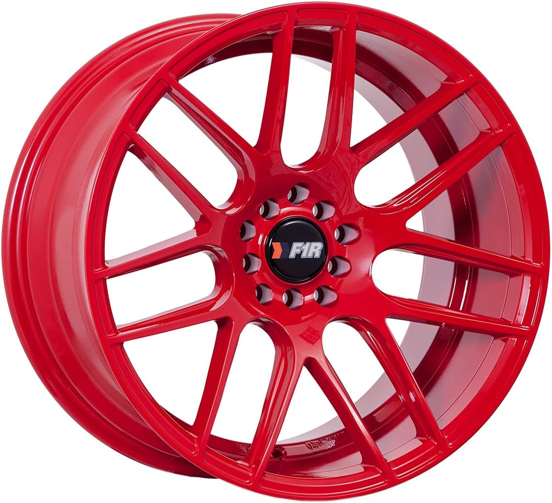 18x10.5 F1R F18 Red Rim Offset(20) Lug(5x100/5x114.3) Bore(73.1) 1 Wheel -- F181810510HR20