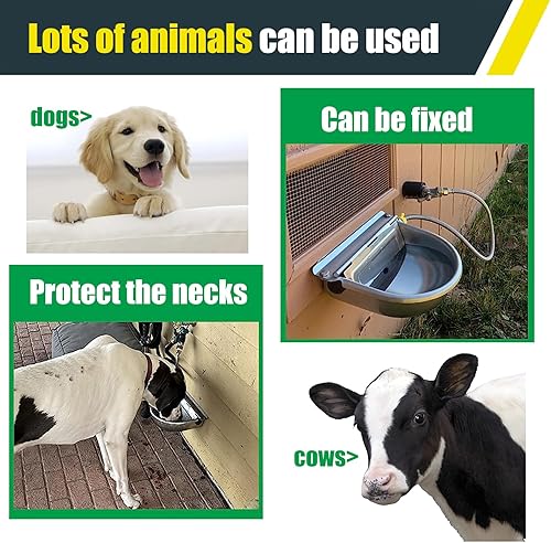 Miniatura 6 de Cuenco de agua automático para perro de gran tamaño, cuenco de agua potable para animales, cuenco de agua para perros al aire libre, cuenco de agua