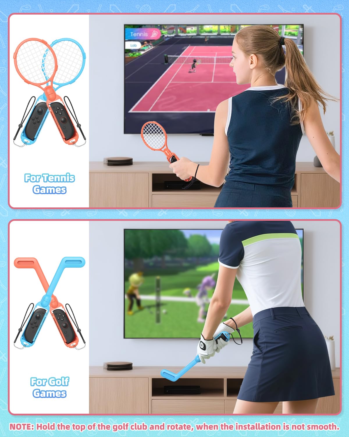 Paquete de accesorios deportivos con estación organizadora para Nintendo Switch 2 (2025)/Switch/OLED, kit deportivo universal para fiesta familiar, golf, tenis, baile, espada, equipo de fútbol para