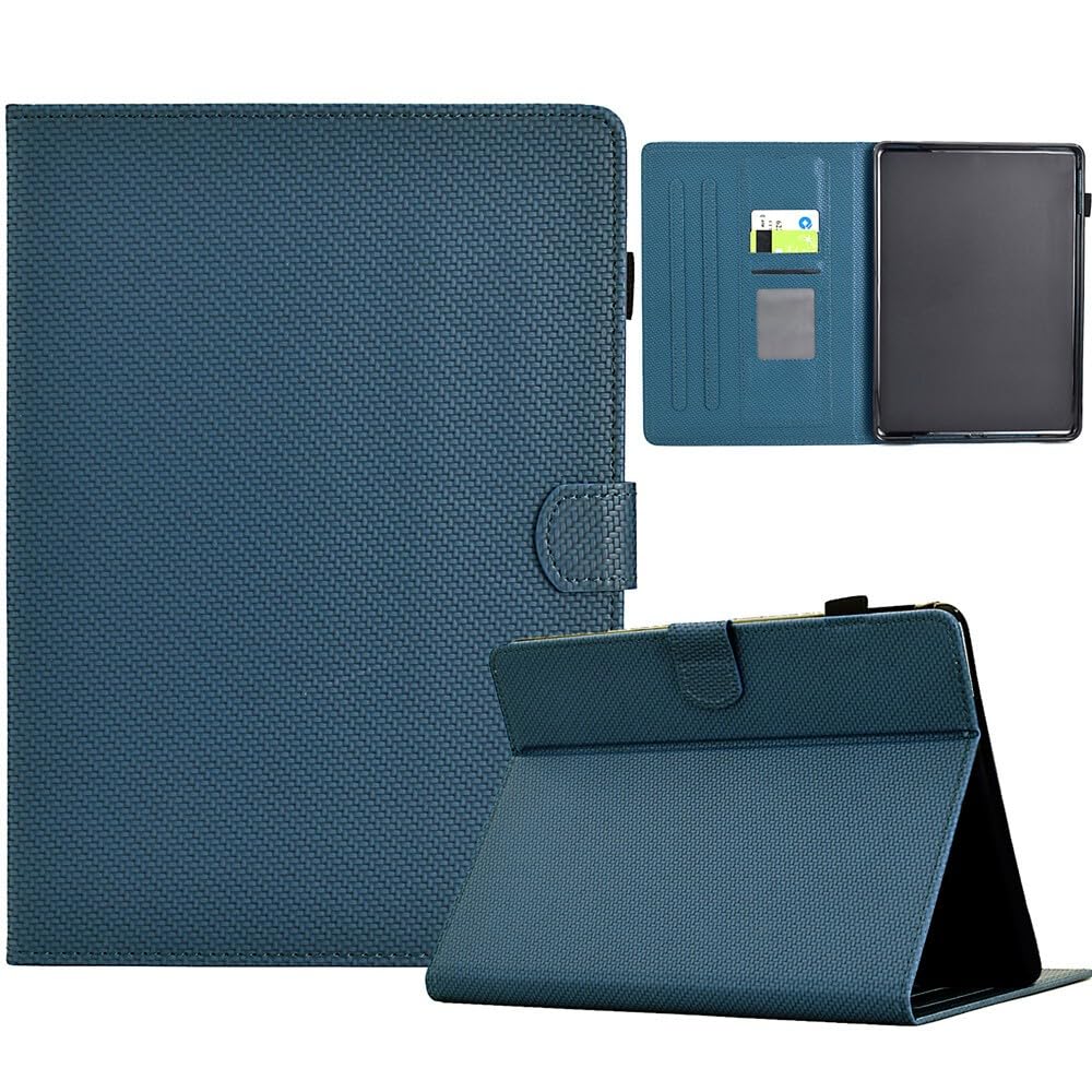 Generic etui kompatybilne z czytnikiem e-booków Kindle Paperwhite 1. generacji (2012) (kolor: ciemnoniebieski) inteligentne skórzane etui retro klapka tylna obudowa