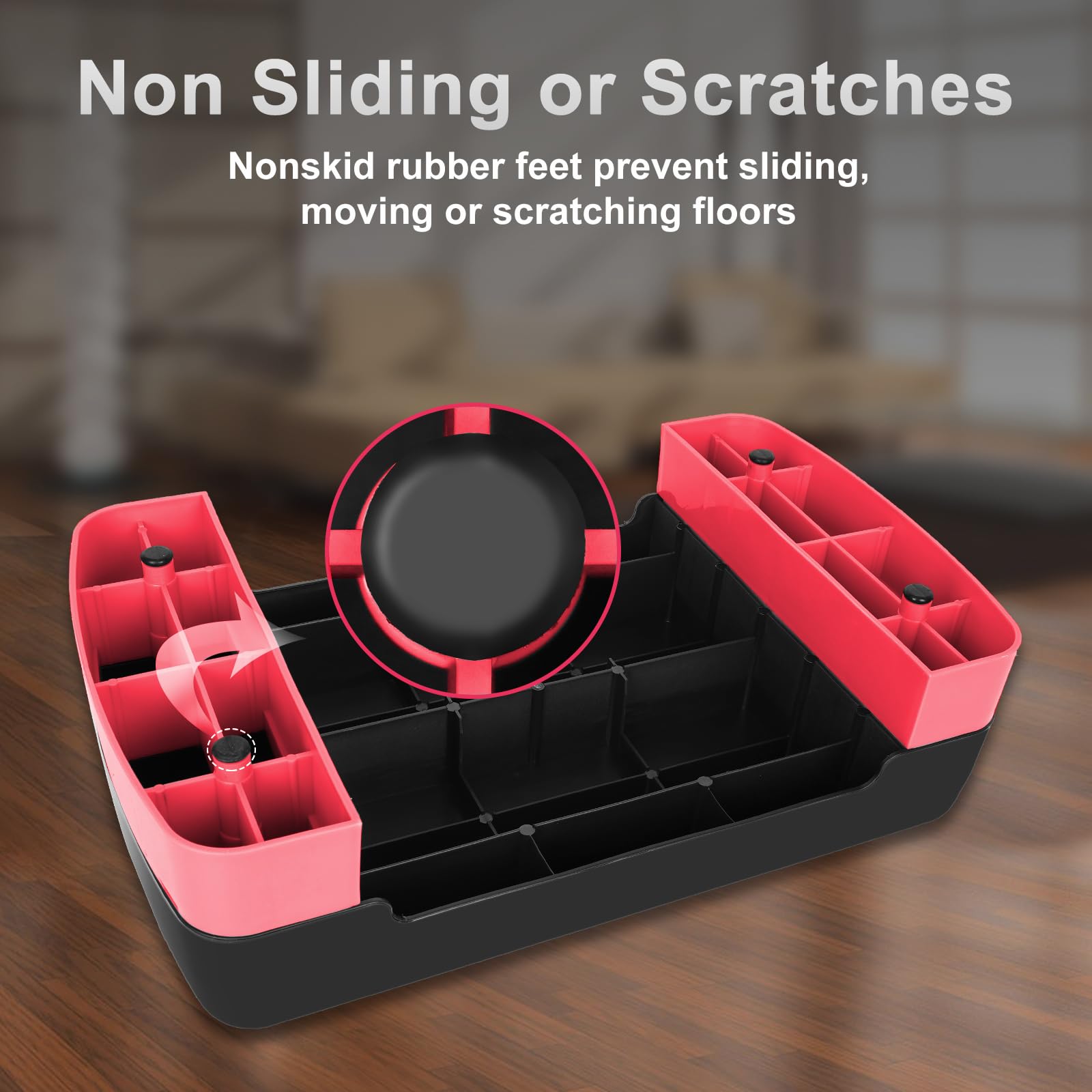 FUNJEPE Stepper aerobico regolabile in altezza a 2 livelli per fitness ed esercizio, con 2 rialzi regolabili da 10 cm a 15 cm