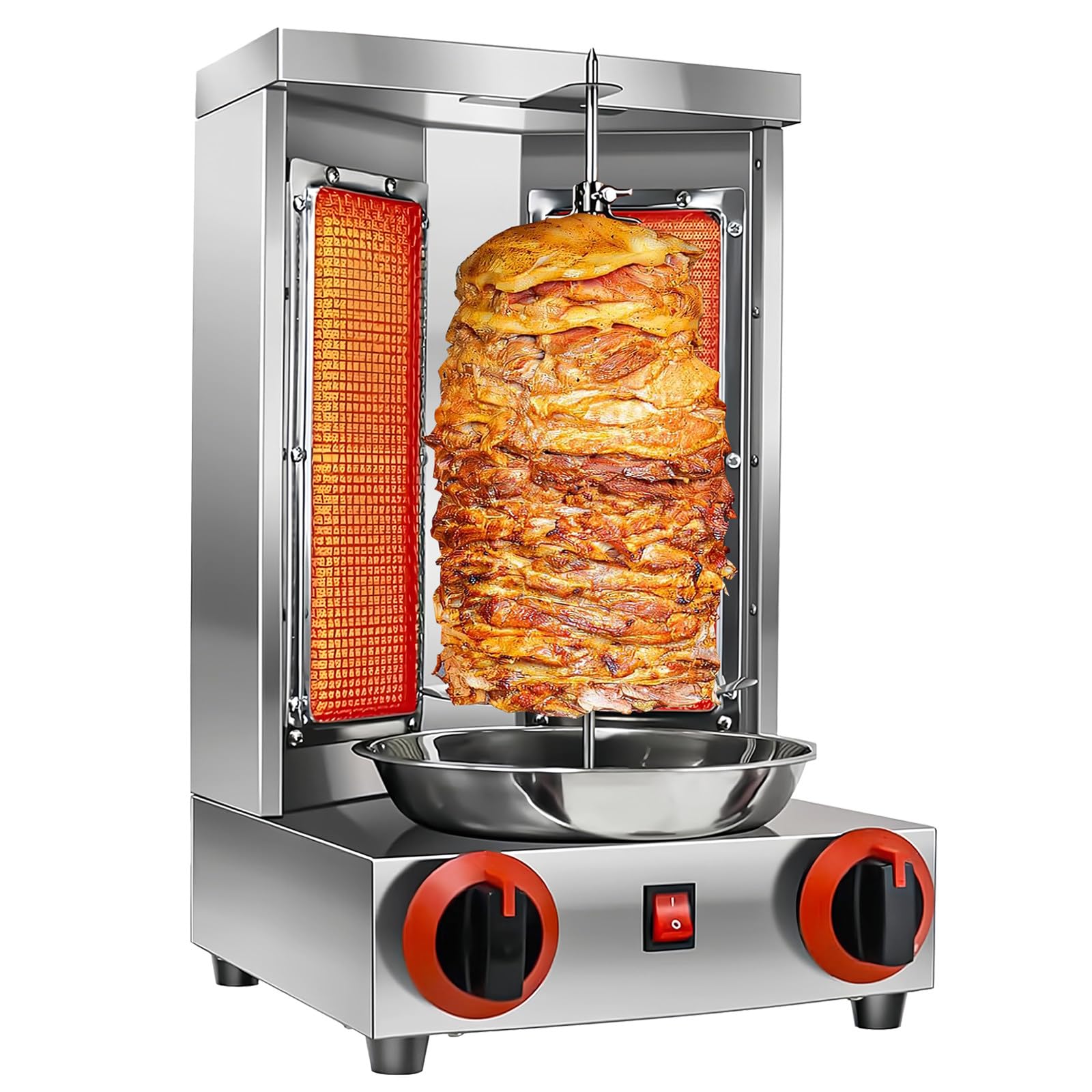 Parrilla Eléctrica, Parrilla Vertical, Parrilla de Gas, Parrilla de Mesa, Lpg Döner, Acero Inoxidable, Parrilla Eléctrica para La Dentición, Döner Gyros Kebab y Más,220V